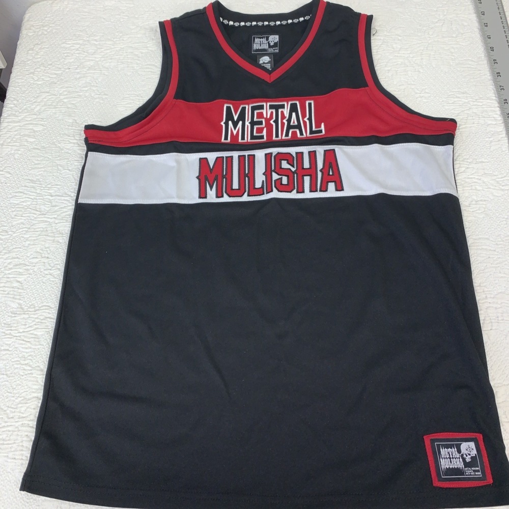 Vintage Metal Mulisha Shirt Mens M Black Red Sleeveless‎ Tank Top Jersey Y2K